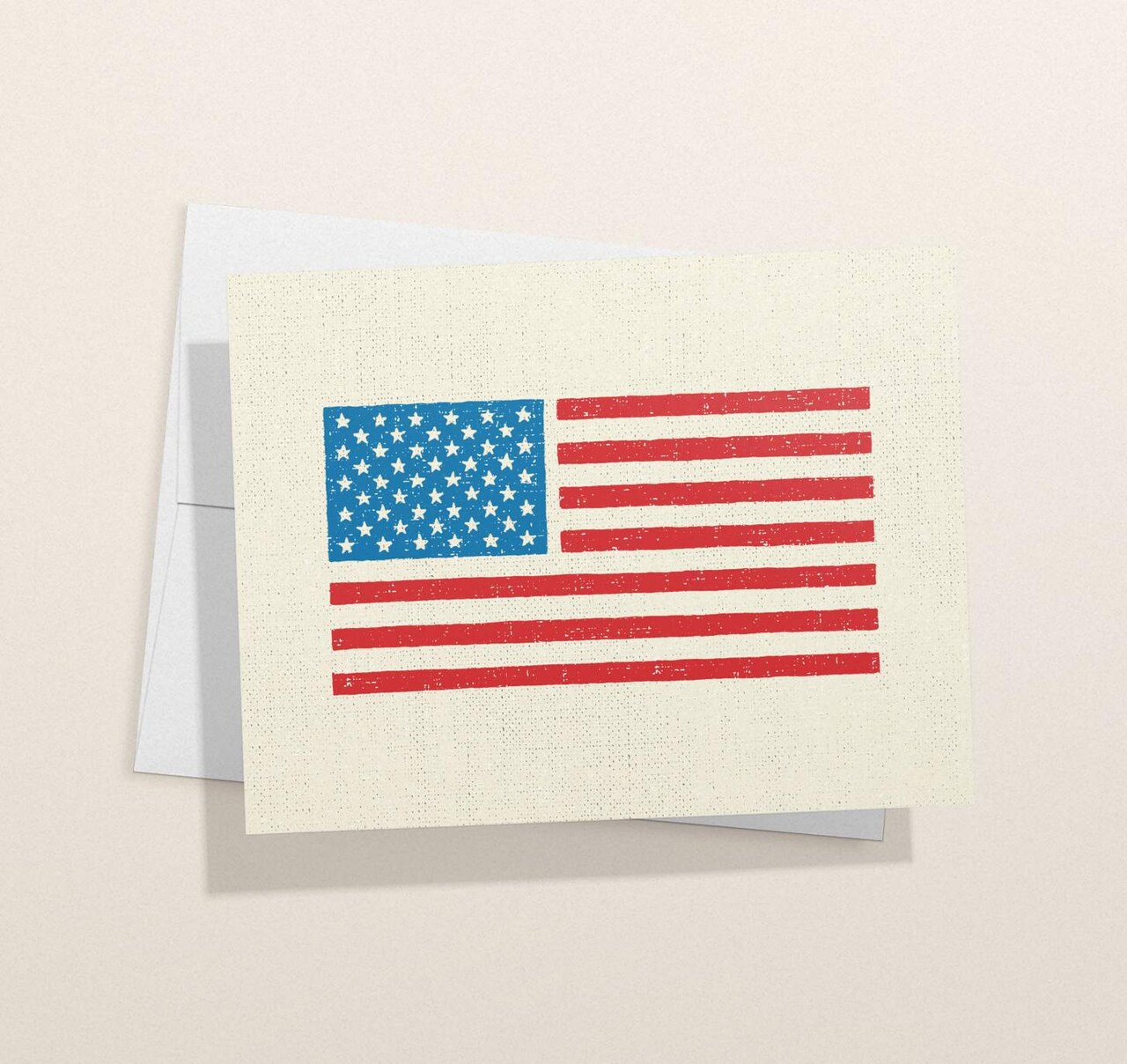 American Flag Note Cards | Patriotic Greeting Cards With Envelopes | Thank A Veteran | 1, 12 or 24